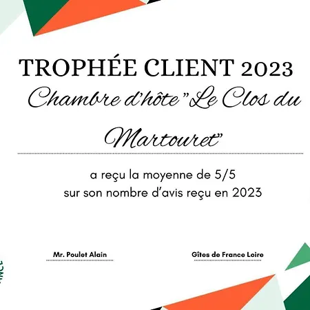 Bed and Breakfast Le Clos Du Martouret Roisey